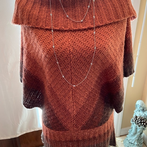 Bamboo Traders Orange/Brown Sweater size Sm - Picture 8 of 9